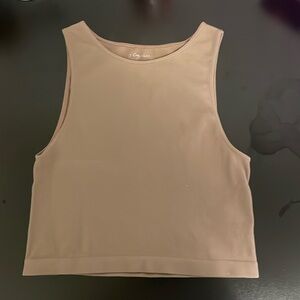 tan athletic tank top